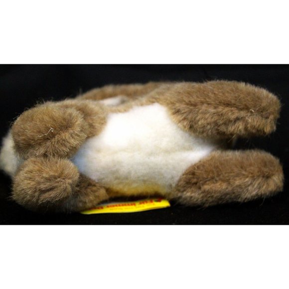 VTG NWT Steiff Austria Hoppy Tan Brown & White Bunny Rabbit Plush 4" 1500/13 - Picture 13 of 16